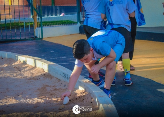 Estudantes participam de escavaÃ§Ã£o de fÃ³sseis